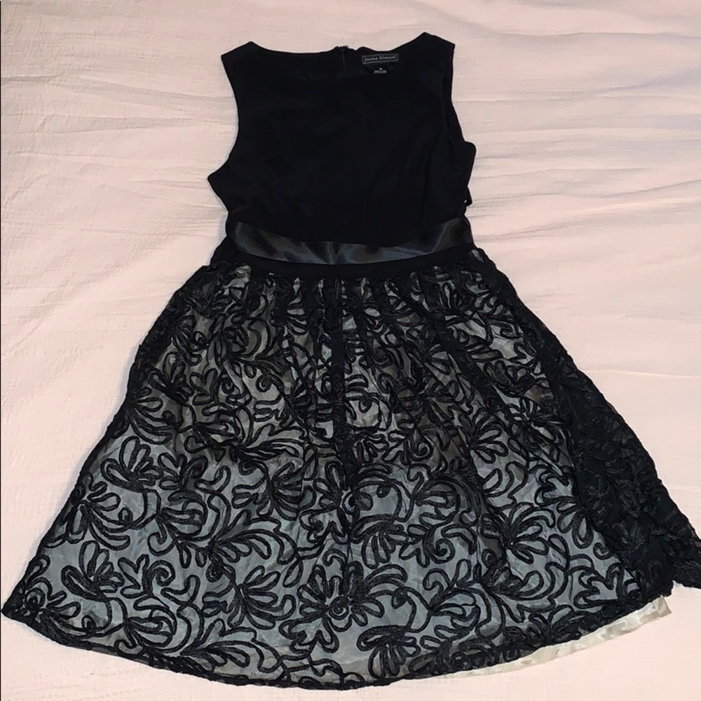 Black and Tan Homecoming/ Prom Dress